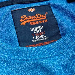 T shirt manche courte homme Superdry Vintage logo Bleu - ZESHOES