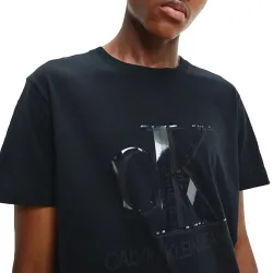 T shirt manche courte homme Calvin Klein Logo monogramme Noir - ZESHOES T shirt manche courte homme Calvin Klein Logo monogramme Noir - ZESHOES