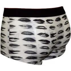 Boxer homme Guess Big red logo Blanc - ZESHOES