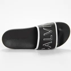 Claquette homme Calvin Klein slide padded Noir - ZESHOES Claquette homme Calvin Klein slide padded Noir - ZESHOES