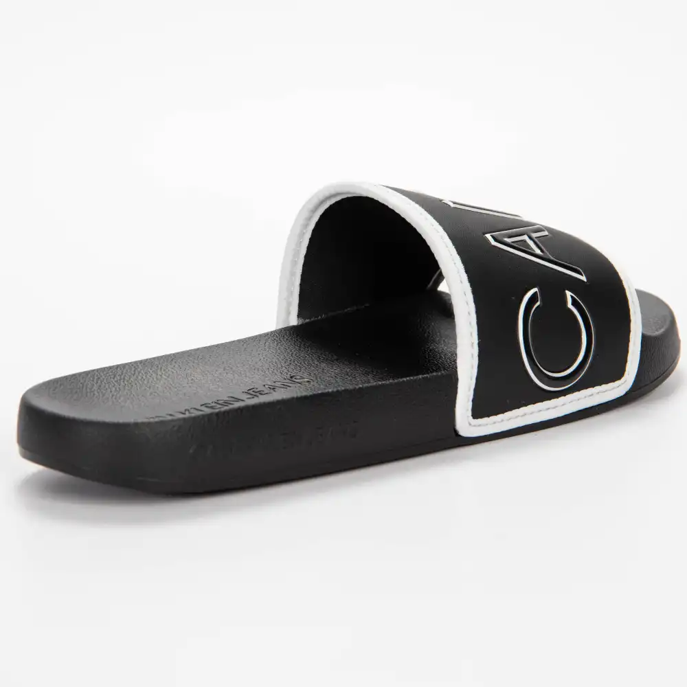 Claquette homme Calvin Klein slide padded Noir - ZESHOES Claquette homme Calvin Klein slide padded Noir - ZESHOES