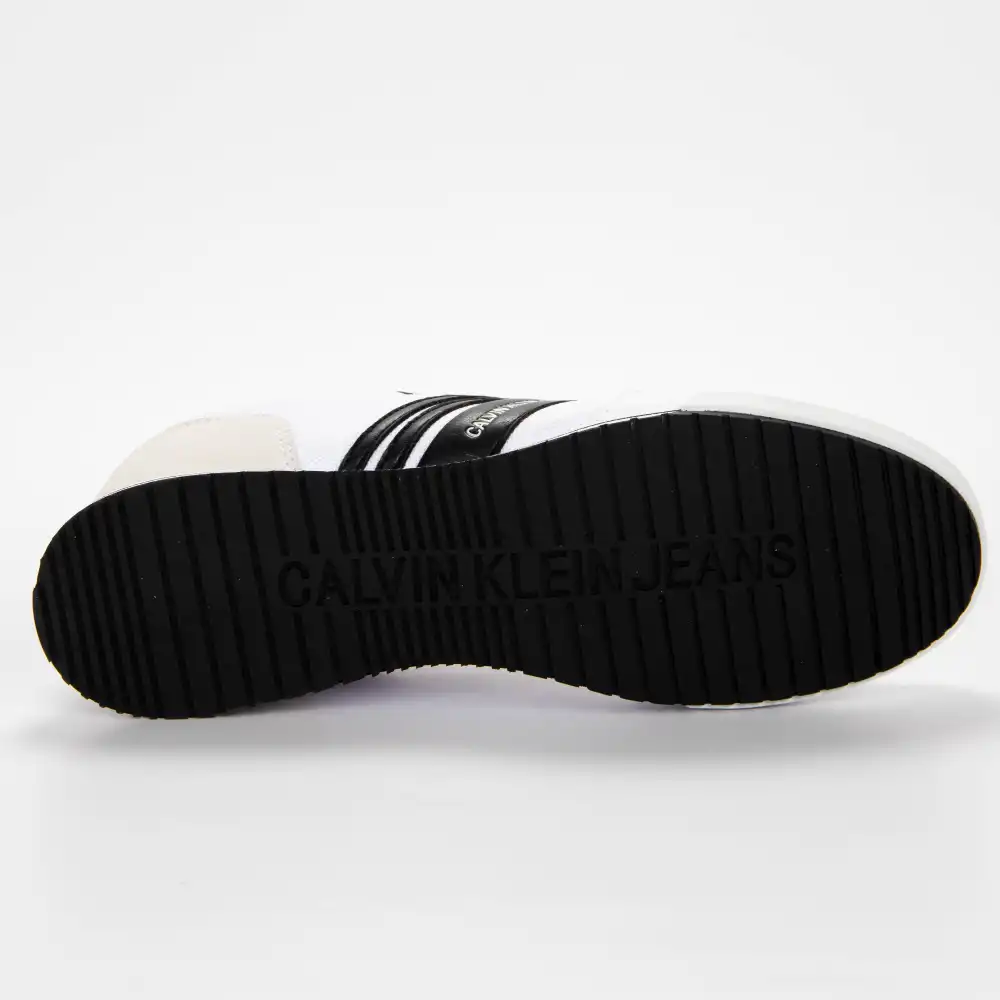 Basket basse homme Calvin Klein low profile laceup Blanc - ZESHOES Basket basse homme Calvin Klein low profile laceup Blanc - ZESHOES