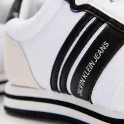 Basket basse homme Calvin Klein low profile laceup Blanc - ZESHOES Basket basse homme Calvin Klein low profile laceup Blanc - ZESHOES