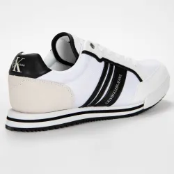 Basket basse homme Calvin Klein low profile laceup Blanc - ZESHOES Basket basse homme Calvin Klein low profile laceup Blanc - ZESHOES