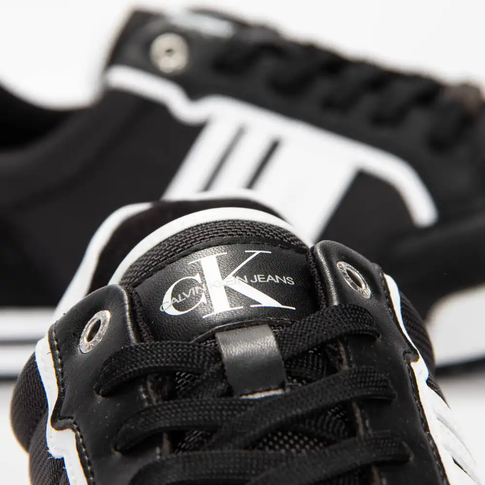 Basket basse homme Calvin Klein low profile laceup Noir - ZESHOES Basket basse homme Calvin Klein low profile laceup Noir - ZESHOES