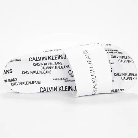Produits victimes de leur succès Calvin Klein Blanc slide institutional