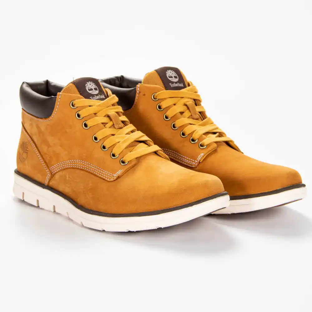 Basket montante homme Timberland Bradstreet chukka wheat nubuck Camel - ZESHOES