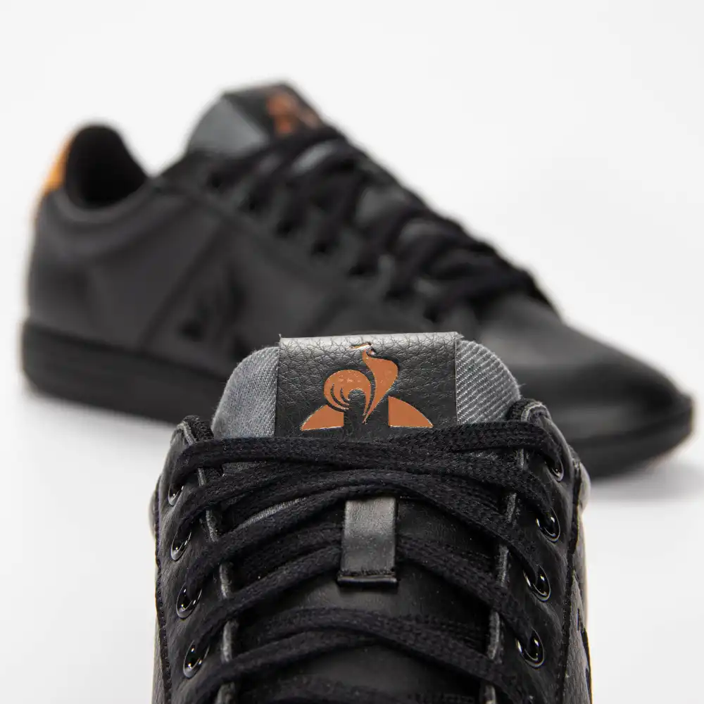 Basket basse homme Le Coq Sportif master court denim Noir - ZESHOES Basket basse homme Le Coq Sportif master court denim Noir - ZESHOES