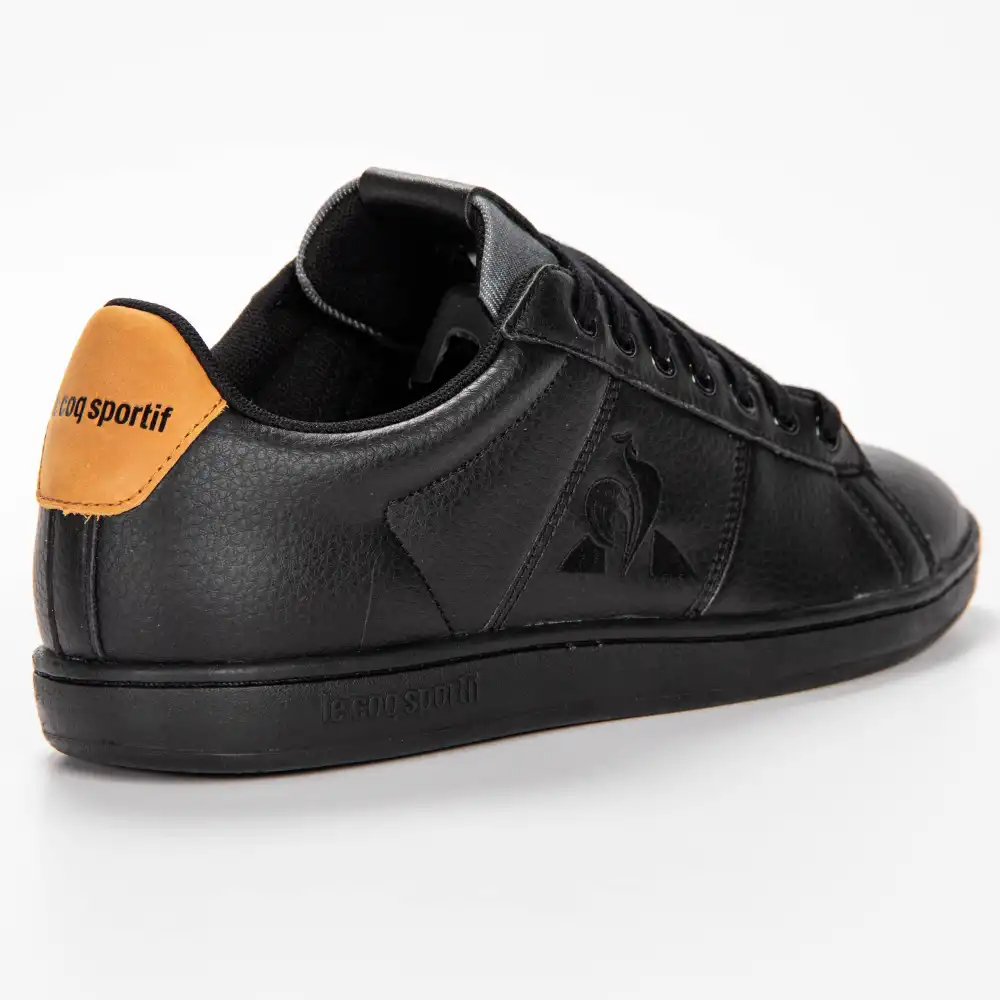 Basket basse homme Le Coq Sportif master court denim Noir - ZESHOES Basket basse homme Le Coq Sportif master court denim Noir - ZESHOES