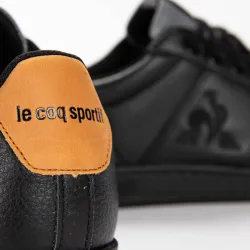 Basket basse homme Le Coq Sportif master court denim Noir - ZESHOES Basket basse homme Le Coq Sportif master court denim Noir - ZESHOES