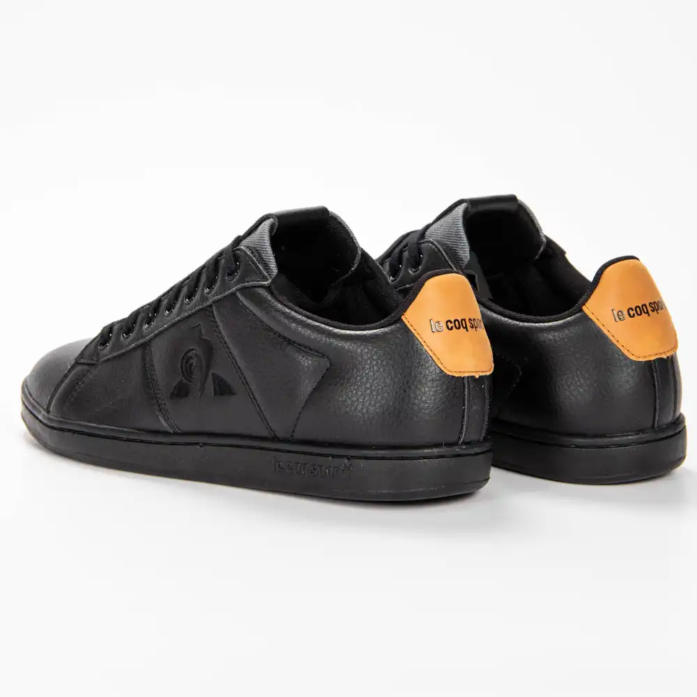 Basket basse homme Le Coq Sportif master court denim Noir - ZESHOES Basket basse homme Le Coq Sportif master court denim Noir - ZESHOES