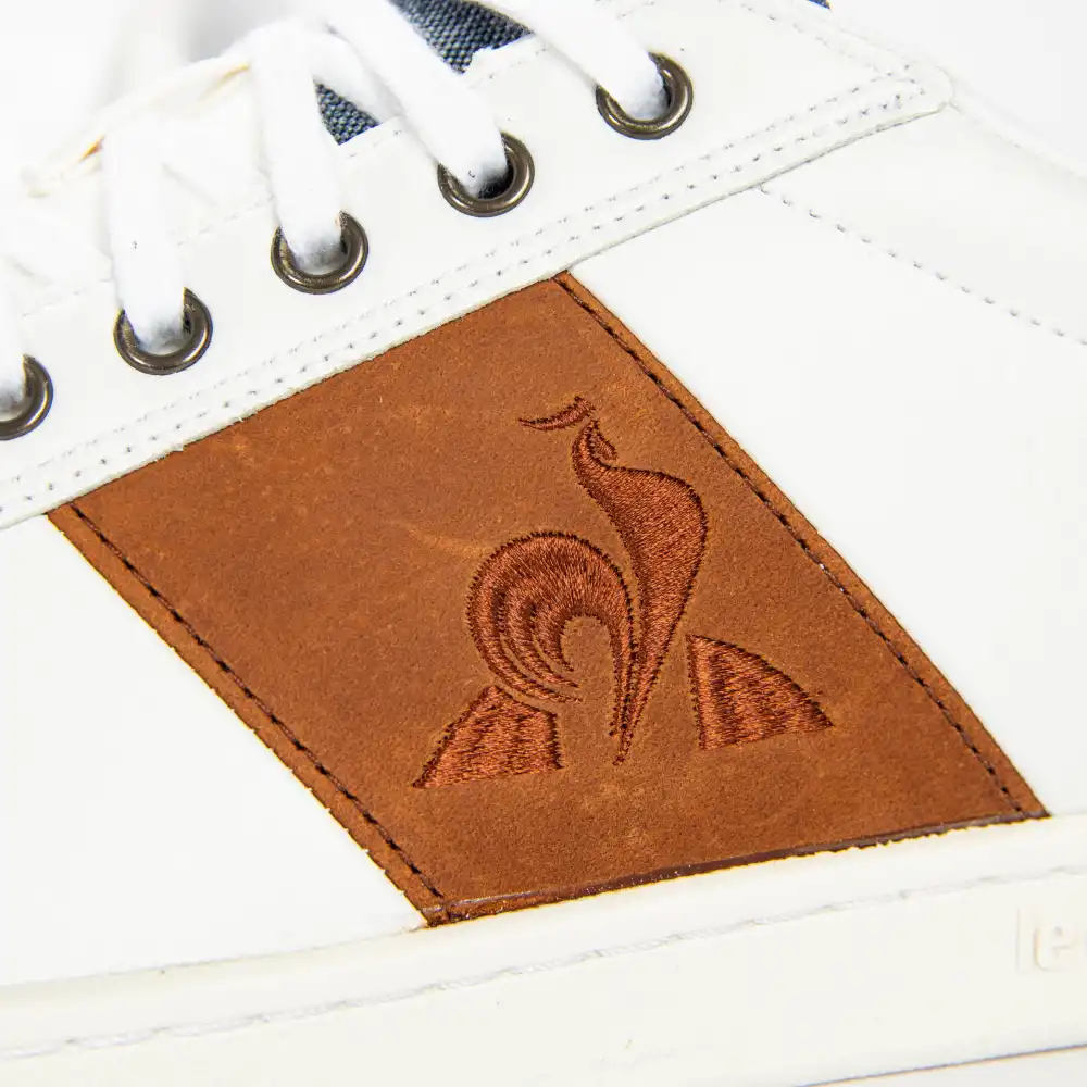 Basket basse homme Le Coq Sportif court classic Blanc - ZESHOES Basket basse homme Le Coq Sportif court classic Blanc - ZESHOES