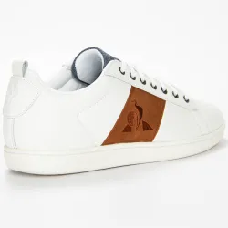 Basket basse homme Le Coq Sportif court classic Blanc - ZESHOES Basket basse homme Le Coq Sportif court classic Blanc - ZESHOES
