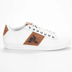Basket basse homme Le Coq Sportif Master court waxy Blanc - ZESHOES Basket basse homme Le Coq Sportif Master court waxy Blanc - ZESHOES
