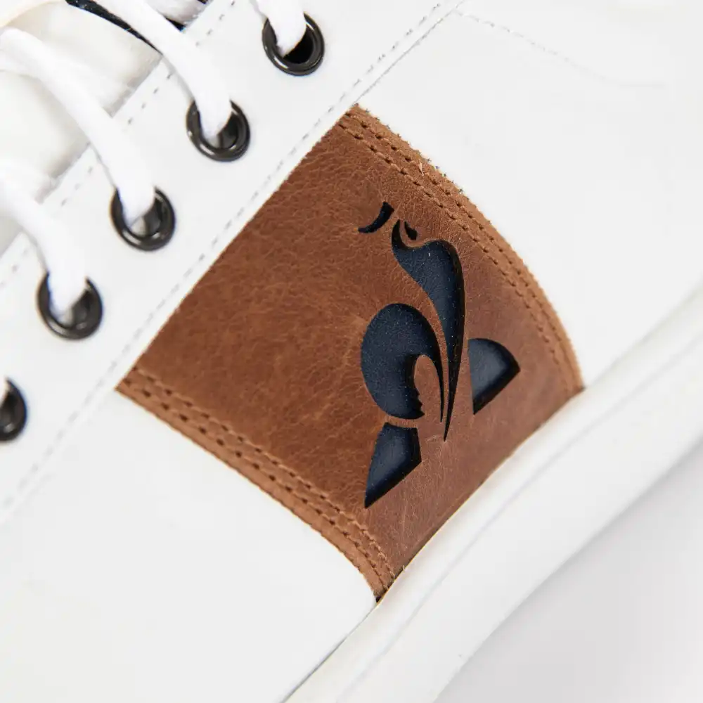 Basket basse homme Le Coq Sportif Master court waxy Blanc - ZESHOES Basket basse homme Le Coq Sportif Master court waxy Blanc - ZESHOES