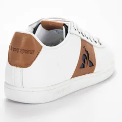 Basket basse homme Le Coq Sportif Master court waxy Blanc - ZESHOES Basket basse homme Le Coq Sportif Master court waxy Blanc - ZESHOES
