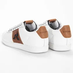 Basket basse homme Le Coq Sportif Master court waxy Blanc - ZESHOES Basket basse homme Le Coq Sportif Master court waxy Blanc - ZESHOES