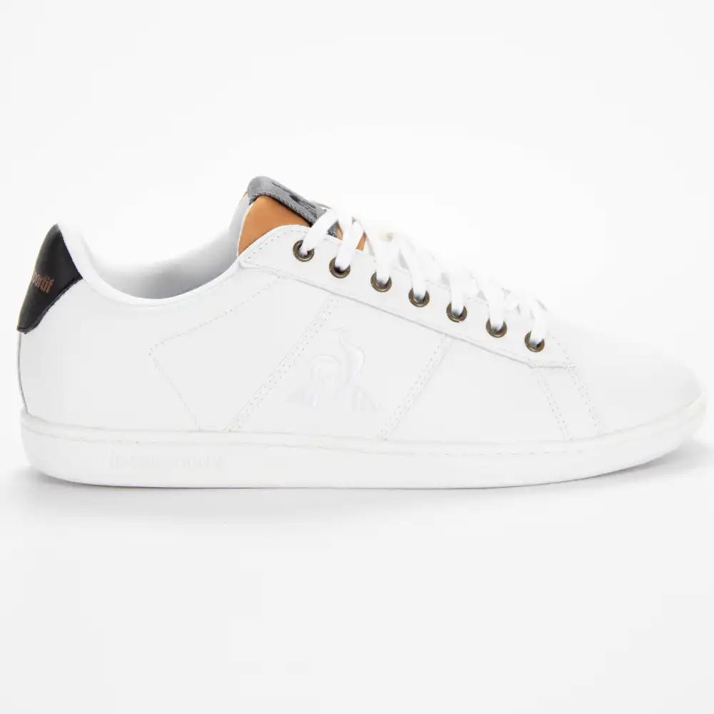Basket basse homme Le Coq Sportif Master court denim Blanc - ZESHOES Basket basse homme Le Coq Sportif Master court denim Blanc - ZESHOES