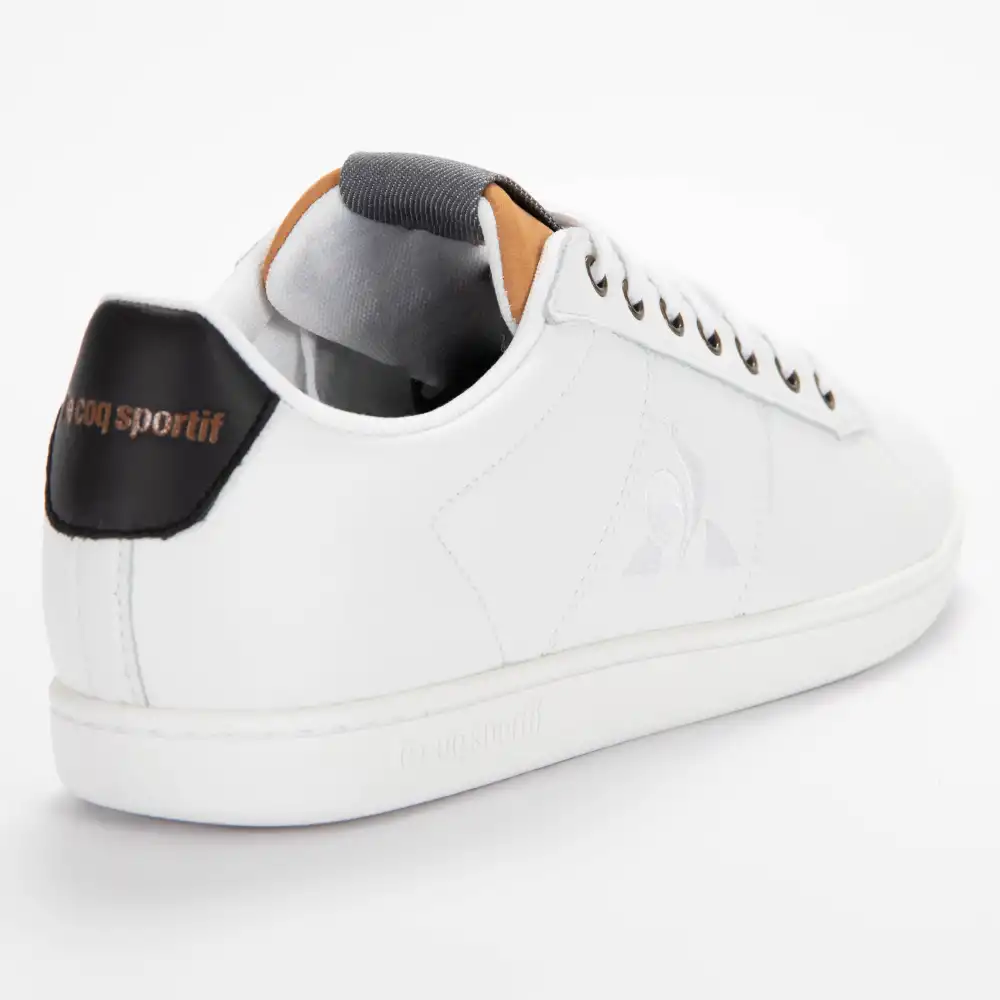 Basket basse homme Le Coq Sportif Master court denim Blanc - ZESHOES Basket basse homme Le Coq Sportif Master court denim Blanc - ZESHOES