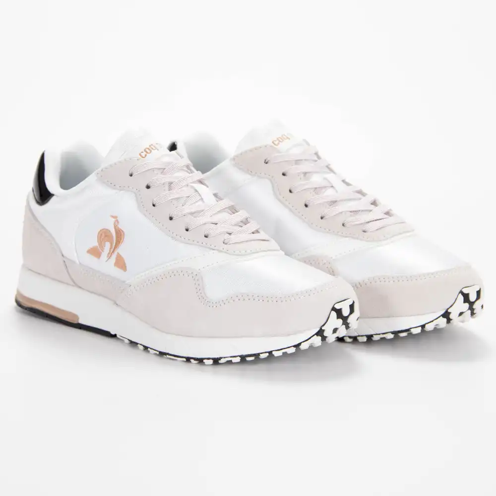 Basket basse femme Le Coq Sportif Jazy w patent Rose - ZESHOES