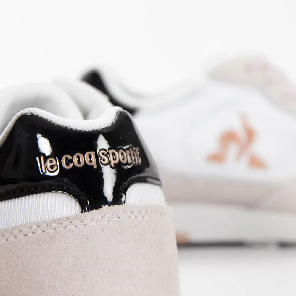 Basket basse femme Le Coq Sportif Jazy w patent Rose - ZESHOES Basket basse femme Le Coq Sportif Jazy w patent Rose - ZESHOES