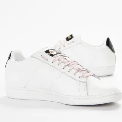 Basket basse femme Le Coq Sportif courtset w patent Blanc - ZESHOES Basket basse femme Le Coq Sportif courtset w patent Blanc - ZESHOES