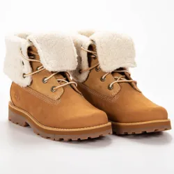 Basket montante homme Timberland courma kid warm lined wheat nubuck Camel - Z...