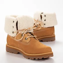 Basket montante homme Timberland courma kid warm lined wheat nubuck Camel - Z...