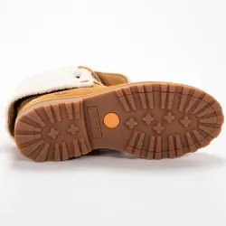 Basket montante homme Timberland courma kid warm lined wheat nubuck Camel - Z...