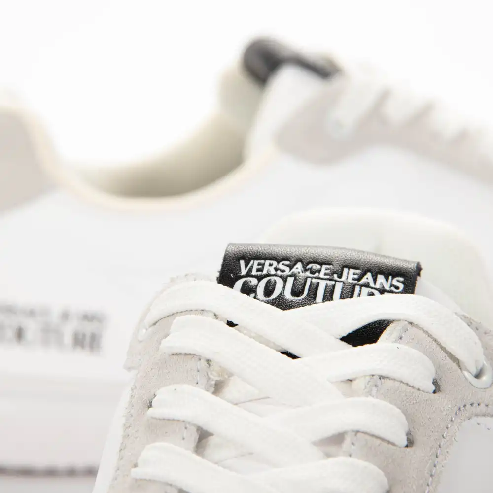 Basket de ville basse homme Versace Linea fondo open 70s Blanc - ZESHOES