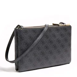 Sac bandoulière femme Guess Naya mini Noir - ZESHOES