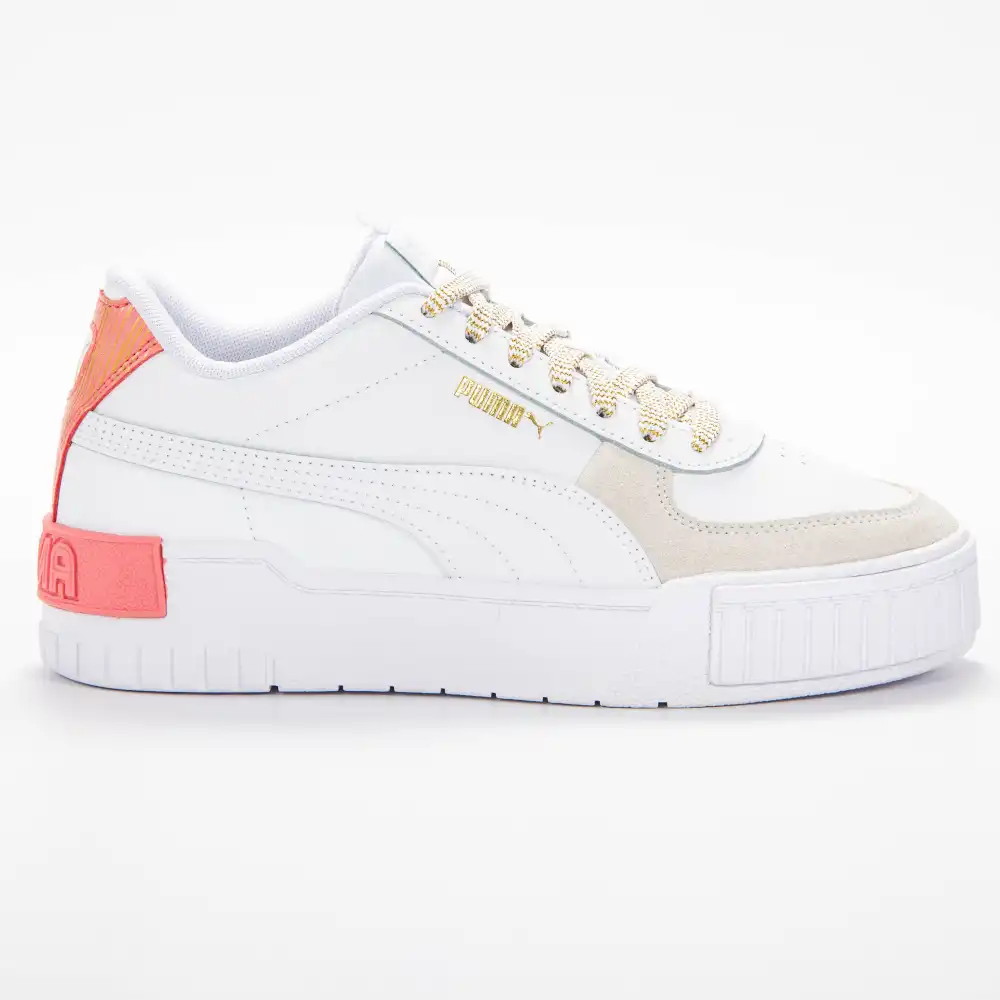 Basket basse fille Puma Cali sport fireworks jr Blanc - ZESHOES Basket basse fille Puma Cali sport fireworks jr Blanc - ZESHOES