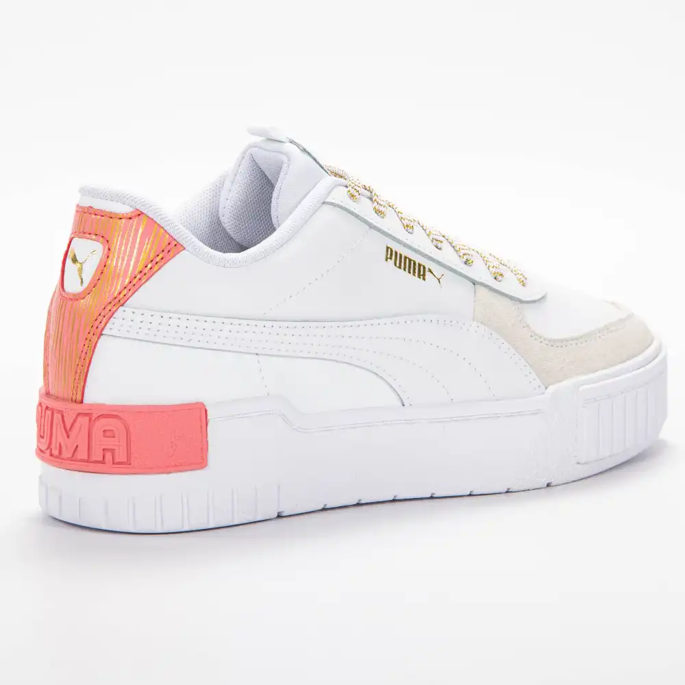 Basket basse fille Puma Cali sport fireworks jr Blanc - ZESHOES Basket basse fille Puma Cali sport fireworks jr Blanc - ZESHOES