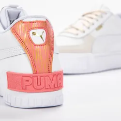 Basket basse fille Puma Cali sport fireworks jr Blanc - ZESHOES Basket basse fille Puma Cali sport fireworks jr Blanc - ZESHOES