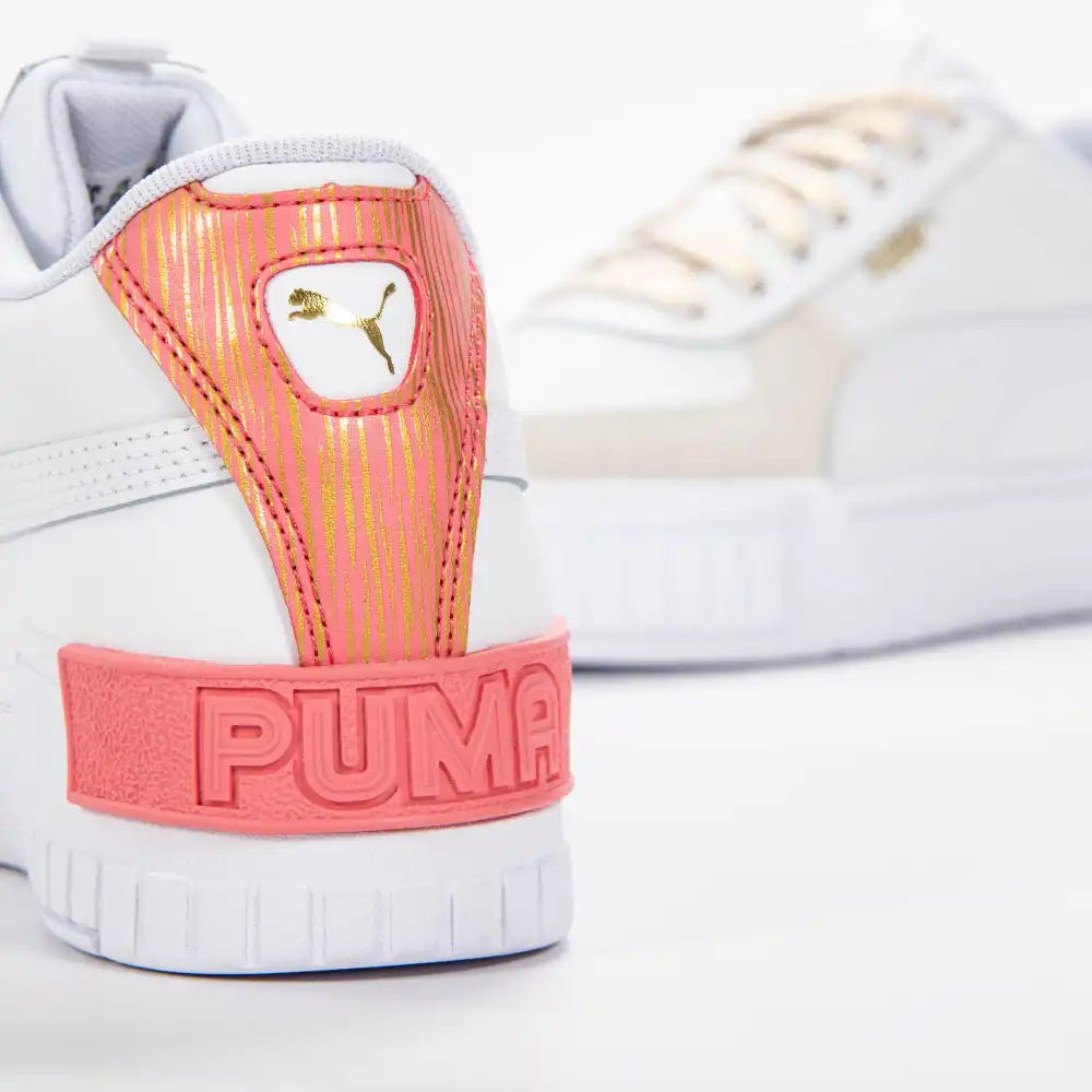 Basket basse fille Puma Cali sport fireworks jr Blanc - ZESHOES Basket basse fille Puma Cali sport fireworks jr Blanc - ZESHOES