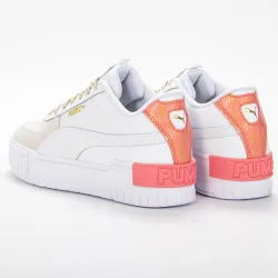 Basket basse fille Puma Cali sport fireworks jr Blanc - ZESHOES Basket basse fille Puma Cali sport fireworks jr Blanc - ZESHOES