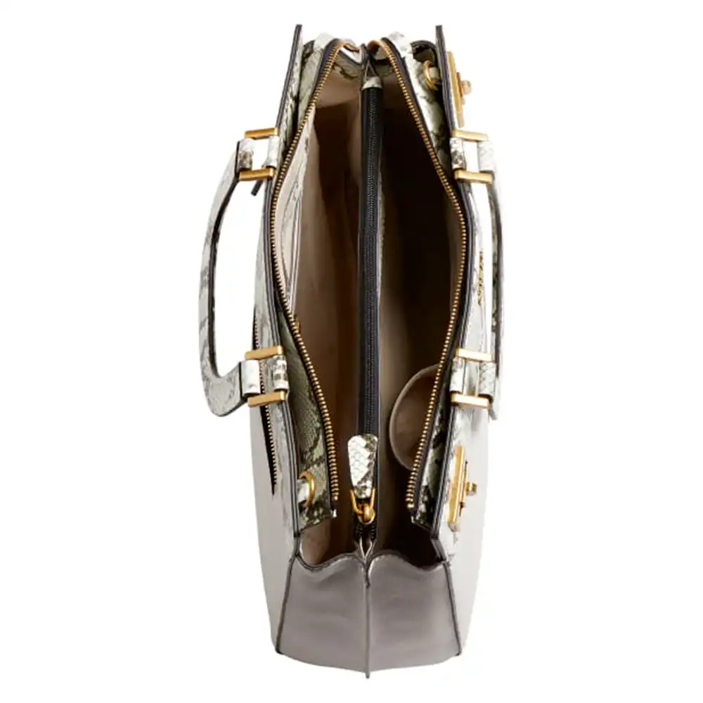 Sac a main femme Guess Grand Katey python Blanc - ZESHOES