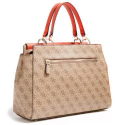Sac a main femme Guess Maxi Valy logo 4g Beige - ZESHOES
