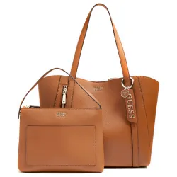 Sac a main femme Guess Cabas naya Marron - ZESHOES Sac a main femme Guess Cabas naya Marron - ZESHOES