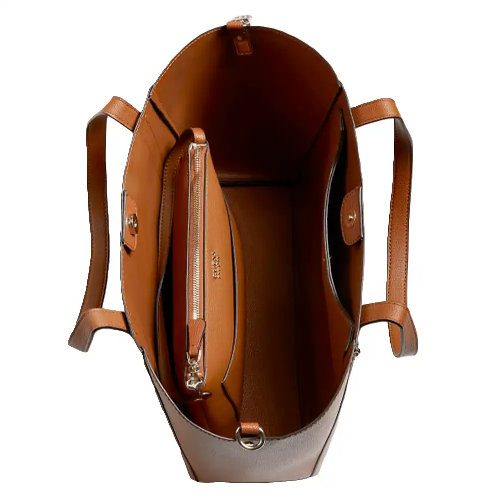 Sac a main femme Guess Cabas naya Marron - ZESHOES Sac a main femme Guess Cabas naya Marron - ZESHOES