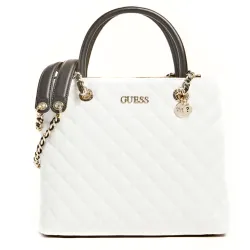 Sac a main femme Guess illy med Blanc - ZESHOES