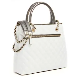 Sac a main femme Guess illy med Blanc - ZESHOES