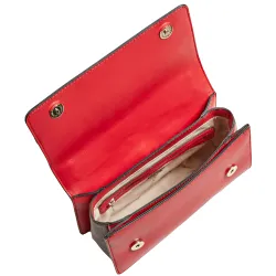 Sac a main femme Guess Mini Katey bande logo Rouge - ZESHOES