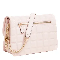 Sac a main femme Guess Kamina padded Rose - ZESHOES Sac a main femme Guess Kamina padded Rose - ZESHOES