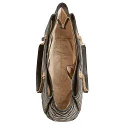 Sac a main femme Guess Cabas kamina capitonne Noir - ZESHOES Sac a main femme Guess Cabas kamina capitonne Noir - ZESHOES