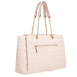 Sac a main femme Guess Cabas kamina capitonne Rose - ZESHOES