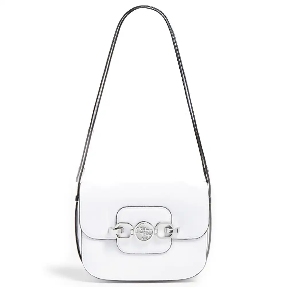 Pochette femme Guess Mini Hensely Blanc - ZESHOES