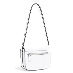 Pochette femme Guess Mini Hensely Blanc - ZESHOES