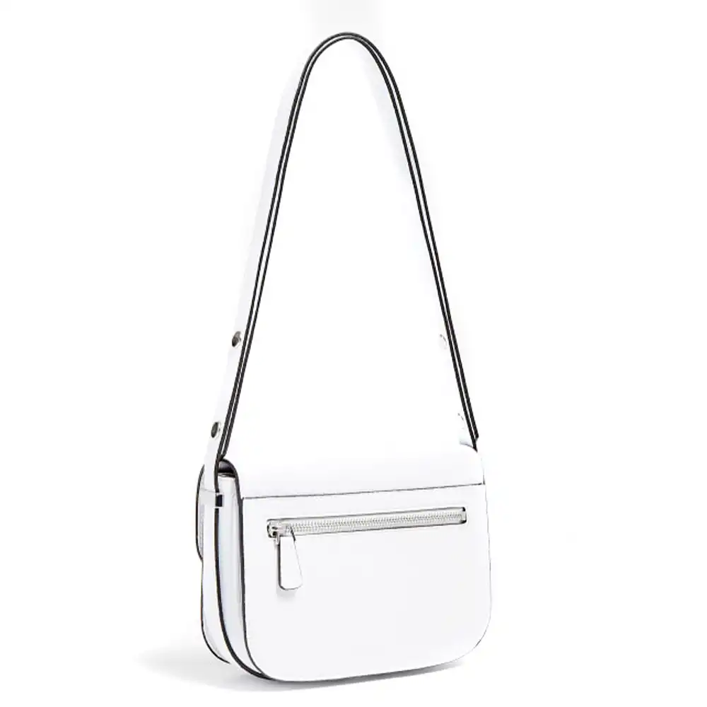 Pochette femme Guess Mini Hensely Blanc - ZESHOES