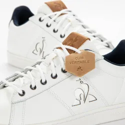 Basket basse homme Le Coq Sportif Master court waxy Blanc - ZESHOES Basket basse homme Le Coq Sportif Master court waxy Blanc - ZESHOES